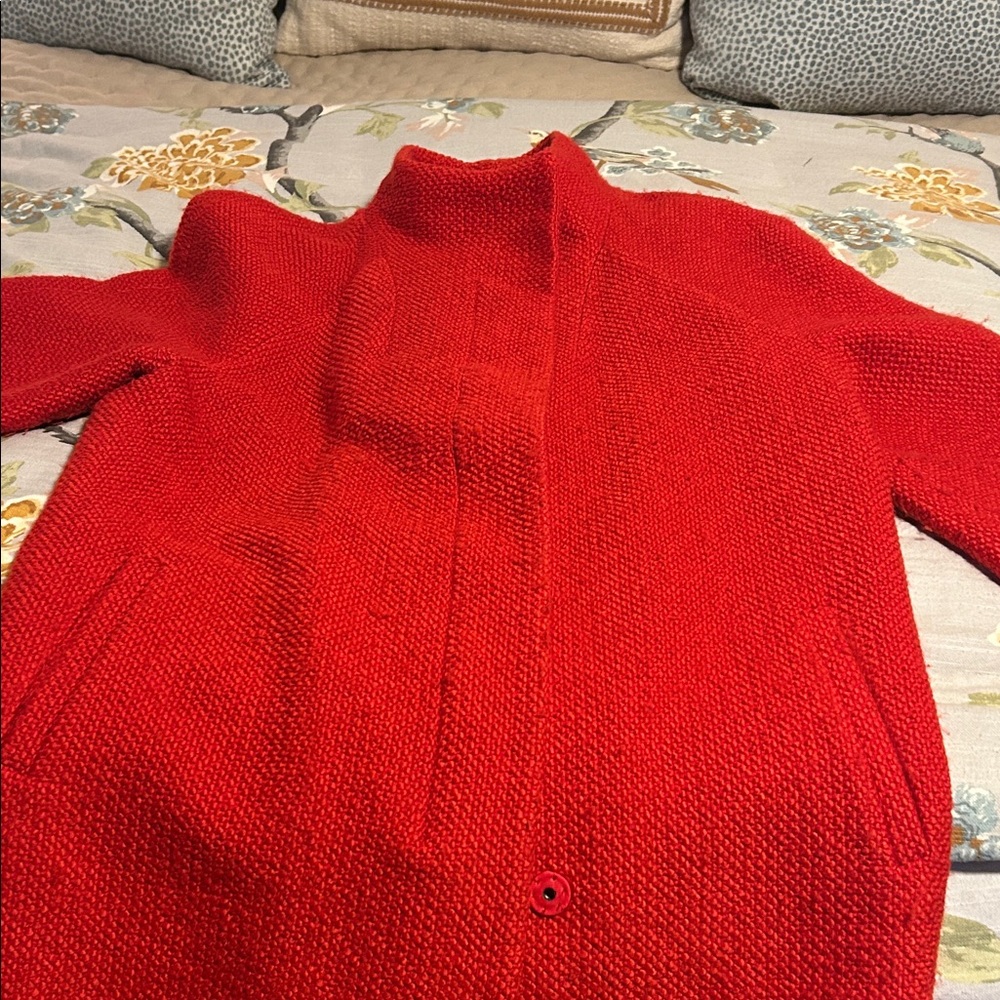 Women's Red Car Coat